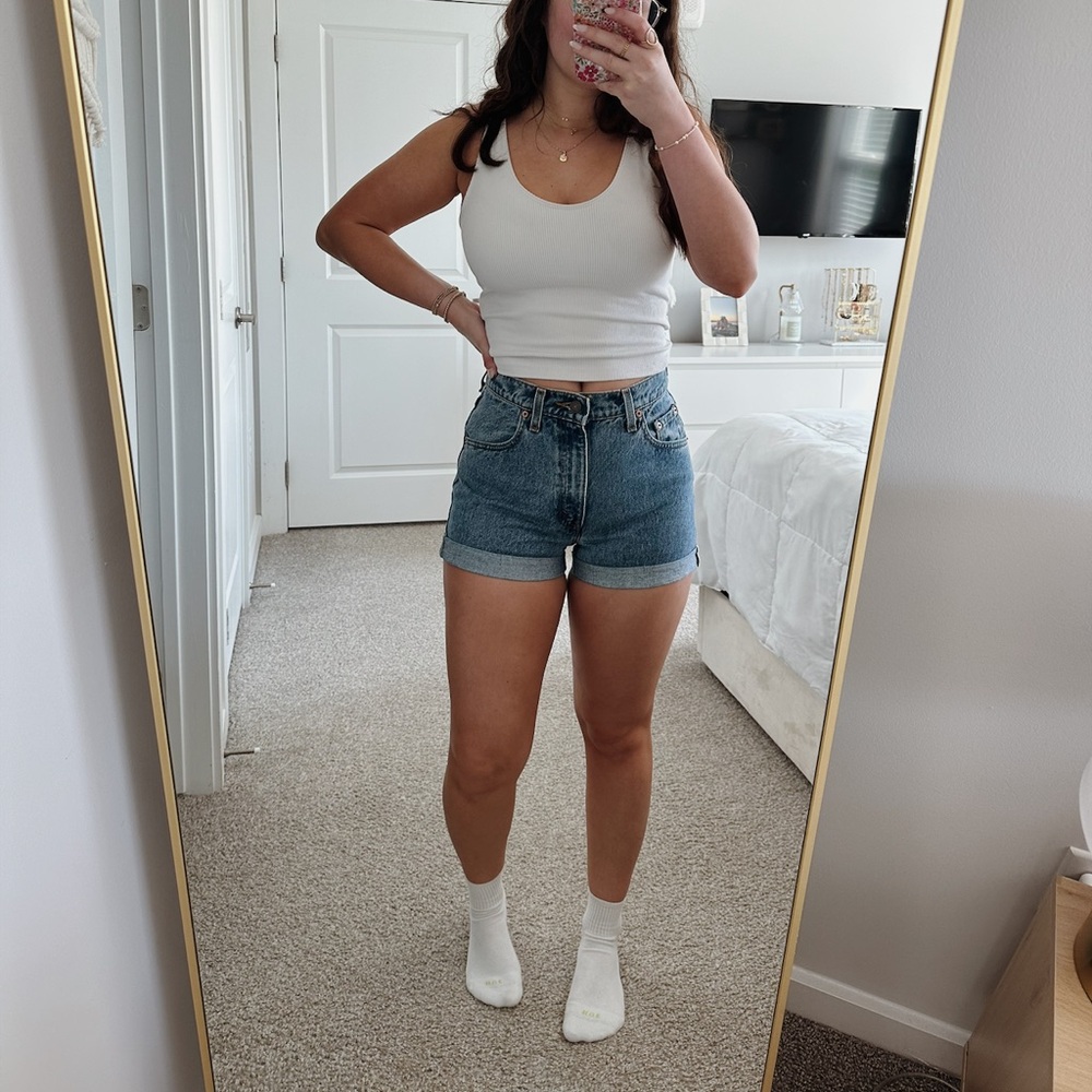 Levi’s High Waisted Vintage Denim Shorts